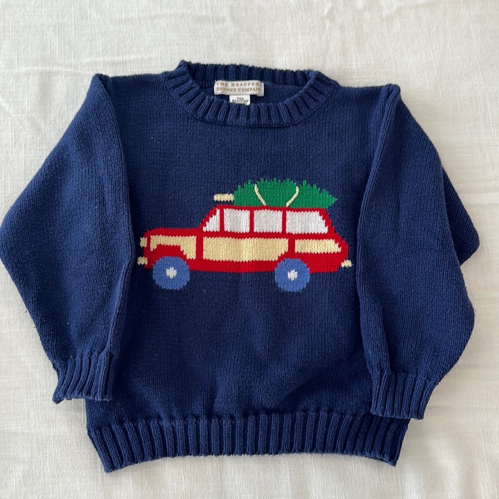 Christmas Boys Toddler Sweater 3T - The Beaufort Bonnet Company - Little Boys